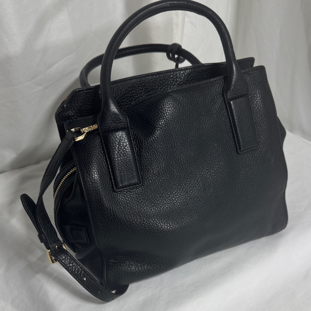 Leopard Print Leather Handbag - image 4